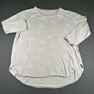 Fresh Produce Sea Star Callie Top Womens XXL Gray Starfish Print Tunic USA